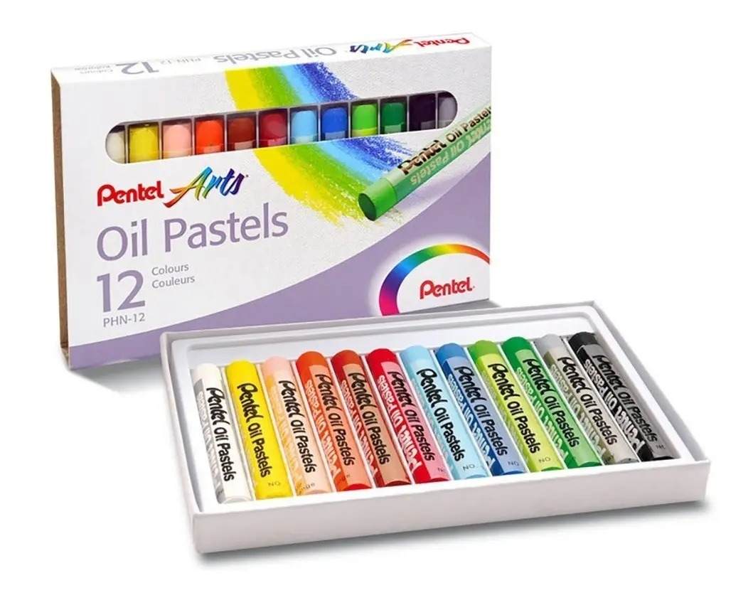 GIZ PASTEL OLEOSO PENTEL 12 CORES